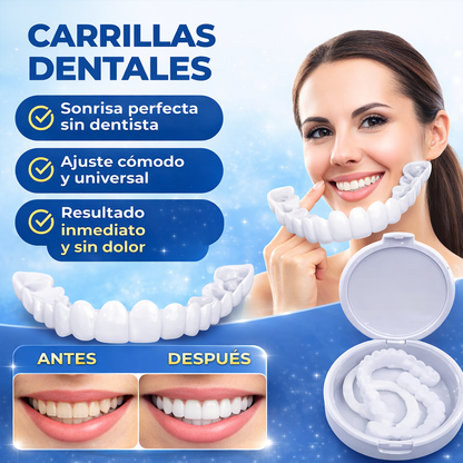 Denwhite: Carrilas Dentales Ajustables - Kit 2 Pares (Superior y Inferior)