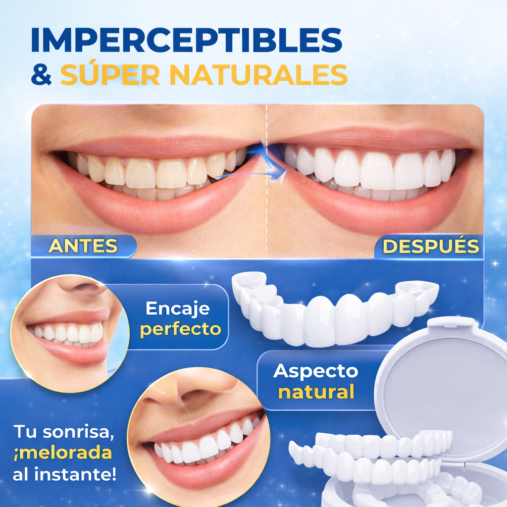 Denwhite: Carrilas Dentales Ajustables - Kit 2 Pares (Superior y Inferior)